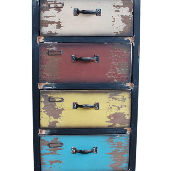 Attraction Design Wood Antique 4-Drawer