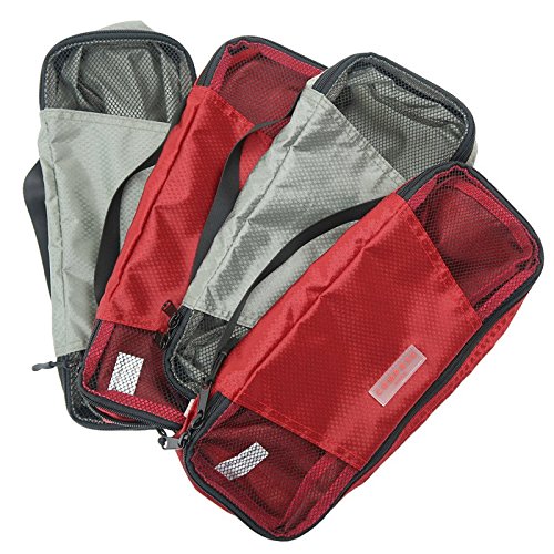 Compass Rose Travel Packing Cubes with Number and Color Coded Organization System