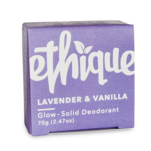 Ethique Eco-Friendly Glow-Solid Deodorant - Lavender & Vanilla 2.47 oz