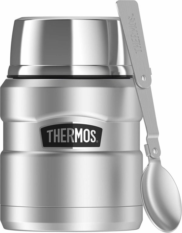 Thermos Stainless King 16 Ounce Food Jar with Folding Spoon