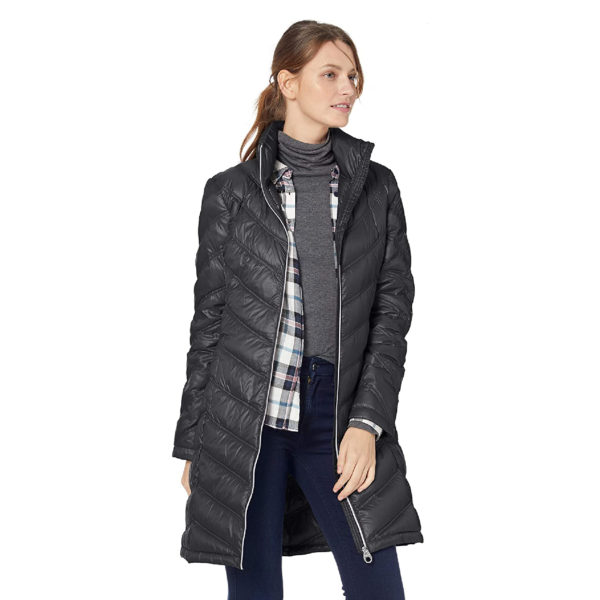 Calvin Klein Women's Chevron Quilted Packable Down Jacket